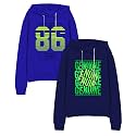 X2O Cotton Kids Sweatshirts with Round Neck and Ribbed Full Sleeves (Pack of 2) (Multicolor)