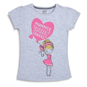 X2O Girls Half sleeeves Cotton Tshirt with
