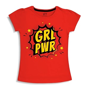 X2O Girls Half sleeeves Cotton Tshirt with