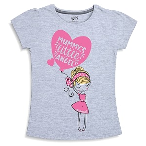 X2O Girls Half sleeeves Cotton Tshirt with