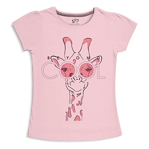 X2O Girls Half sleeeves Cotton Tshirt with