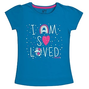 X2O Girls Half sleeeves Cotton Tshirt with