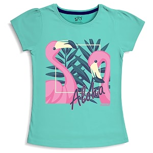 X2O Girls Half sleeeves Cotton Tshirt with