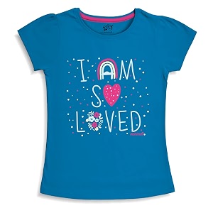 X2O Girls Half sleeeves Cotton Tshirt with