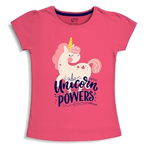 X2O Girls Half sleeeves Cotton Tshirt with