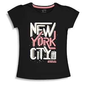 X2O Girls Half sleeeves Cotton Tshirt with