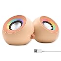 X9 Performance Computer Speakers for Desktop PC with RGB Lighting, Bluetooth, USB, and AUX - Triple Mode Connection, Dual 2.25" Drivers for Work and Play - Bluetooth PC Speakers