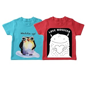 XAGO Solid Casual Tshirt for Boys Cotton