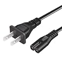 Xahpower 2 Prong AC Power Cord Cable Compatible with Xbox One S/Xbox One X/Xbox Series X/S Game Console, for Sony PlayStation PS4 PS3 PS2 Slim/PSP/PSV Supply Plug Replacement (5ft)