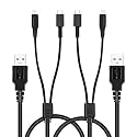 Xahpower 2Pack 2 in 1 USB Charger Cable Cord for Nintendo DS Lite, New 3DS(XL/LL), New 3DS, 3DS(XL/LL), 3DS, New 2DS(XL/LL), 2DS, DSi(XL/LL), DSi