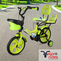 Xaipro 14T CUTE BABY D GADDI FLORO GREEN PVC (2 TO 5 YEAR ) FOR KIDS CYCLE 16 T (inch) BMX Cycle (Single Speed, Green, Rigid)