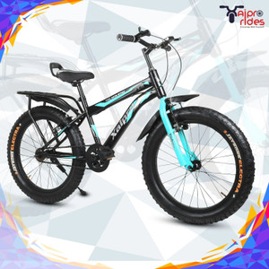 xaipro 20t k-11 semifat seagreen premium cycle for kids age 5 to 9 year 20 t inch fat tyre cycle single speed green black rigid