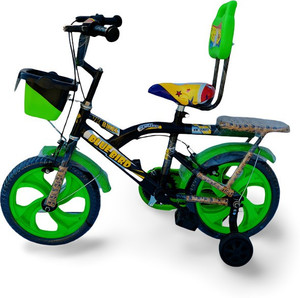 xaipro kidz bicycle 14 t rocky green for 2 to 4 year kids 14 t inch bmx cycle single speed multicolor rigid