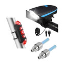 XAIPRO LED Front Rear & Valve Light ,Waterproof USB Rechargeable LED Front Rear Light Combo