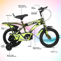 xaipro plus Hector Kids cycle 3 to 5 years (Single Speed, Rigid, Army) 14 T (inch) BMX Cycle