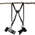Xaperture Hover Genuine Leather Dual Camera Strap for SLR/DSLR and mirrorless Cameras - Adjustable, Universal, Sturdy and Durable