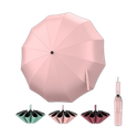 XBEY 10 RIBS Pink Umbrella for Men,UV Coated for Rain with Auto Open and Close Umbrella