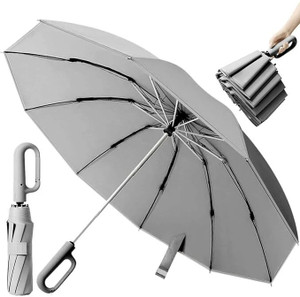 xbey 10 ribs windproof for women men uv sun  rain protection umbrella umbrella