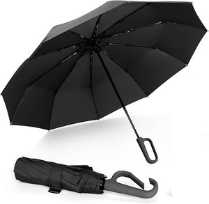 xbey 10 ribs windproof for women men uv sun  rain protection umbrella umbrella