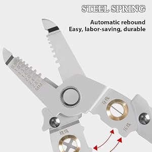 xbey special wire stripper for electrician multifunction stainless steel wire stripperwire crimping tool wire cutter wire crimper cable stripper wiring tools hand tool crimper wire