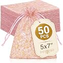 XCLUSY 50PCS 13X18CM5x734INCH Potli Bags for Gifting