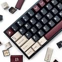 XDK Custom Keycaps 173 Keys Double Shot ABS Keycap Set Cherry Profile for Cherry Gateron MX Switches ISO ANSI Layout Mechanical Keyboard (Arctic Circle)