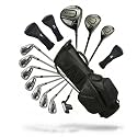 XDriveMax Men's &amp; Women's Complete Golf Clubs Set (11-Piece Package), Lightweight Graphite/Steel Shafts, 460cc Driver, 3 Wood, Hybrid, 5-9 Iron+PW+SW, Blade Putter, Deluxe Stand Bag (Right/Left Hand)
