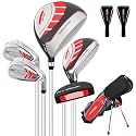XDriveMax Junior Golf Club Set for Kids Ages 4-12, 5-6 Piece Right Hand Set with Stand Bag