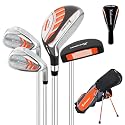 XDriveMax Junior Golf Club Set for Kids Ages 4-12, 5-6 Piece Right Hand Set with Stand Bag