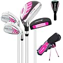 XDriveMax Junior Golf Club Set for Kids Ages 4-12, 5-6 Piece Right Hand Set with Stand Bag