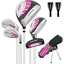 XDriveMax Junior Golf Club Set for Kids Ages 4-12, 5-6 Piece Right Hand Set with Stand Bag