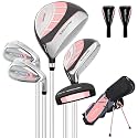 XDriveMax Junior Golf Club Set for Kids Ages 4-12, 5-6 Piece Right Hand Set with Stand Bag