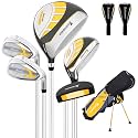XDriveMax Junior Golf Club Set for Kids Ages 4-12, 5-6 Piece Right Hand Set with Stand Bag