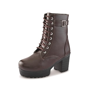 XE Looks 100 Vegan Leather Womens Lace-Up