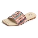 XE Looks Womens Ethnic Slide Sandals 