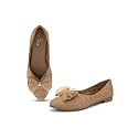 XE Looks Textured Flats with Mesh Bow