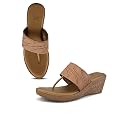 XE Looks Wedge Thong Sandals for Women