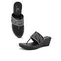 XE Looks Wedge Thong Sandals for Women
