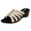 XE Looks Women39s Gold Glitter Wedge Sandals