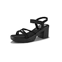 XE Looks Womens Block Heel Sandals with