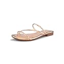 XE Looks Womens Metallic Strappy Flat Sandals
