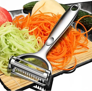 XEAMUSY 2 in 1 Julienne Vegetable Peeler