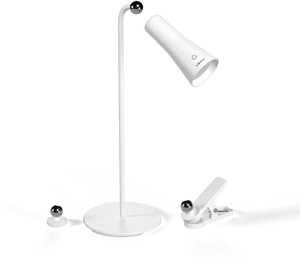 xech multifunctional table lamp with clamp  stick attachment  rechargeable battery table lamp