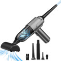 xech Rechargeable 13000pa BLDC Vacuum & Dust Blower Multiple Attachments V-Gun Ultra Car Vacuum Cleaner with Reusable Dust Bag (Black)