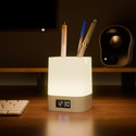 xech Rechargeable Desk lamp Digital Clock 3 Color Tones & Mobile Holder NOVADIGITAL Night Lamp