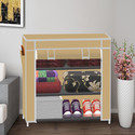 XENABO 3 Layer 1 Door PP Collapsible Wardrobe