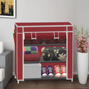 XENABO 3 Layer 1 Door PP Collapsible Wardrobe