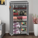 XENABO With Unique Color collapsible wardrobe 5 shelf PP Collapsible Wardrobe