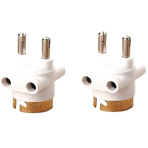 xendercage 4 pin socket parallel adapter holder with bulb holder and plug socket white pack of 2