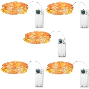 xenith 30 led fairy string lights 3 meter battery powered waterproof for diwali chirstmas new year festival wedding gifting indoor outdoor decoration warm white pack of 5